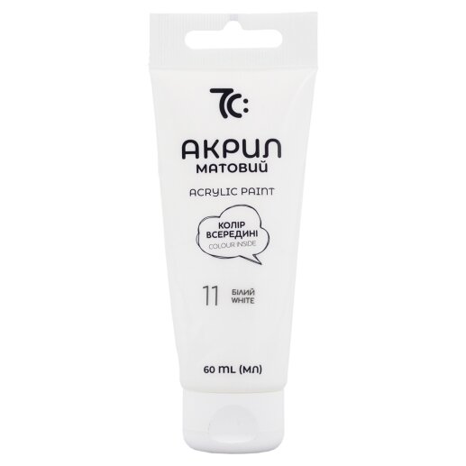 Akriliniai dažai 7C, 60 ml, baltos sp.