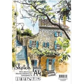 Albumas eskizams, A4, 65 lapai, 80 gsm, lygūs vidiniai lapai, su spirale viršuje 1