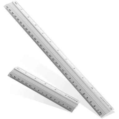 Aliuminio liniuotė GR-112-30, Grand, 30cm Aliuminio liniuotė GR-112-30, Grand, 30cm
