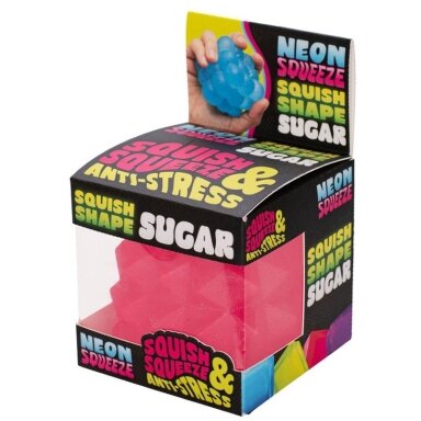 Antistresinis žaislas SQUISH & SQUEEZE SUGAR, 55x55x55mm, įvairių sp. Antistresinis žaislas SQUISH & SQUEEZE SUGAR, 55x55x55mm, įvairių sp.
