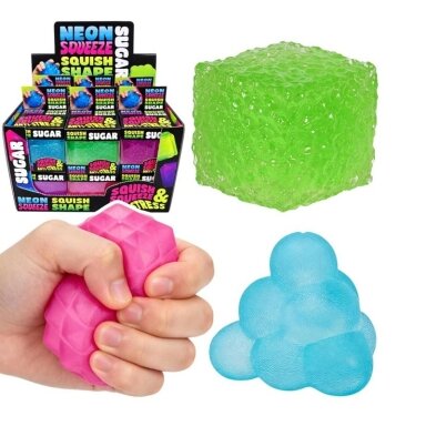 Antistresinis žaislas SQUISH & SQUEEZE SUGAR, 55x55x55mm, įvairių sp. Antistresinis žaislas SQUISH & SQUEEZE SUGAR, 55x55x55mm, įvairių sp.