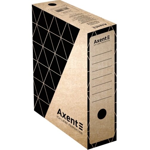 Archyvinė dėžė AXENT, A4, 350x255x100mm, rudos sp. Archyvinė dėžė AXENT, A4, 350x255x100mm, rudos sp.