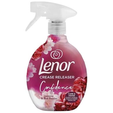 Audinių lyginimo purškiklis LENOR Jasmine & Red Berries, 500 ml