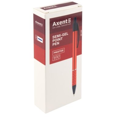 Automatinis tušinukas PRESTIGE, Axent, 0.7mm, raudonos sp. metalinis korpusas, mėlynos sp. Automatinis tušinukas PRESTIGE, Axent, 0.7mm, raudonos sp. metalinis korpusas, mėlynos sp.