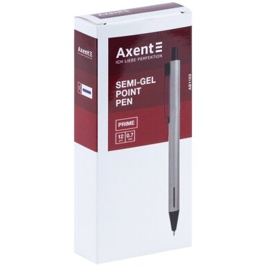 Automatinis tušinukas PRIME, Axent, 0.7mm, sidabro sp. metalinis korpusas, mėlynos sp. Automatinis tušinukas PRIME, Axent, 0.7mm, sidabro sp. metalinis korpusas, mėlynos sp.