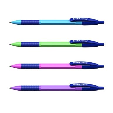 Automatinis tušinukas R-301 NEON MATIC&GRIP, ErichKrause, 0.7mm, mėlynos sp. Automatinis tušinukas R-301 NEON MATIC&GRIP, ErichKrause, 0.7mm, mėlynos sp.