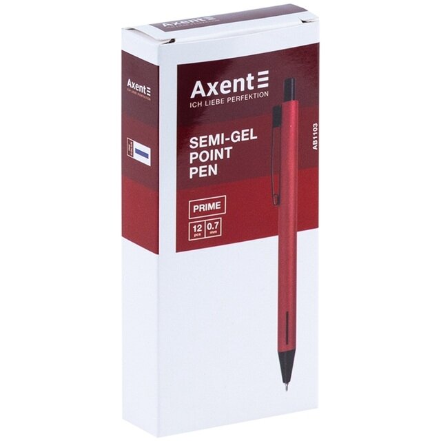 Automatinis tušinukas PRIME, Axent, 0.7mm, rožinio aukso sp. korpusas, mėlynos sp. 1