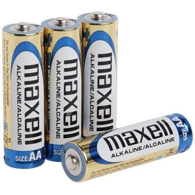 Baterijos MAXELL Alkaline, AA (LR6), 4 vnt. Baterijos MAXELL Alkaline, AA (LR6), 4 vnt.