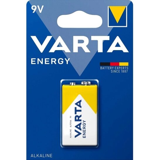 Baterija VARTA Energy, 9V (6LR61), 1 vnt. Baterija VARTA Energy, 9V (6LR61), 1 vnt.