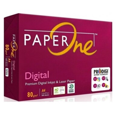 Biuro kopijavimo popierius PAPER ONE Digital, A4, 80 gsm, 500 lapų Biuro kopijavimo popierius PAPER ONE Digital, A4, 80 gsm, 500 lapų