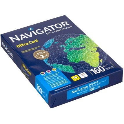 Biuro kopijavimo popierius NAVIGATOR Office Card, A4, 160gsm, 250 lapų 1