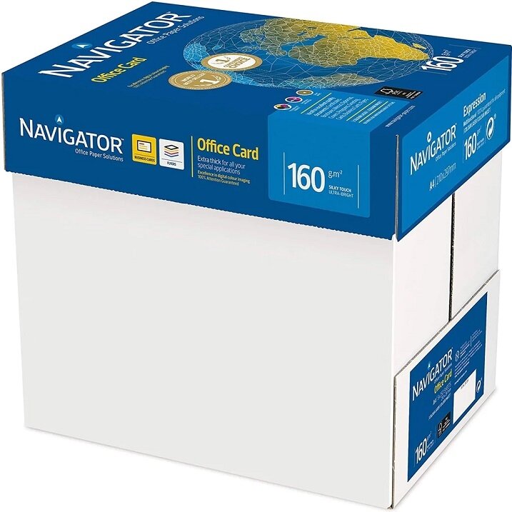 Biuro kopijavimo popierius NAVIGATOR Office Card, A4, 160gsm, 250 lapų 2 Biuro kopijavimo popierius NAVIGATOR Office Card, A4, 160gsm, 250 lapų 2