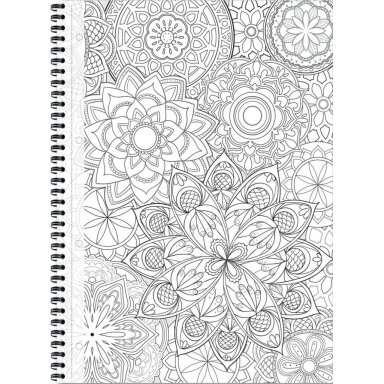 Bloknotas MANDALAS, A4, langeliais, 70 lapų, 70gsm, su spirale šone Bloknotas MANDALAS, A4, langeliais, 70 lapų, 70gsm, su spirale šone