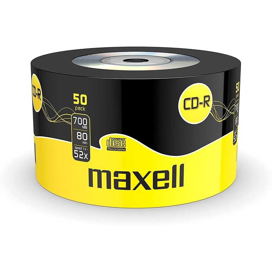 CD-R diskai MAXELL, 700MB, 52X, 80min., 50 vnt. CD-R diskai MAXELL, 700MB, 52X, 80min., 50 vnt.