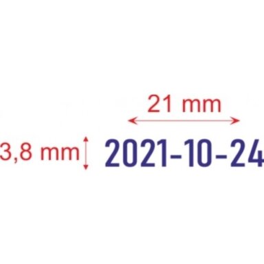 Datos antspaudas TRODAT 4810, 3,8mmx21mm, mėlynos sp. rašalas