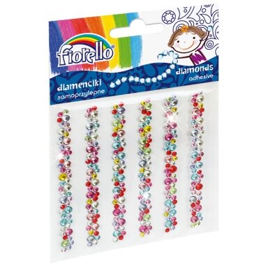 Dekoratyvinai krištoliniai karoliukai GR-DS08, Fiorello, lipnūs, įvairių sp.