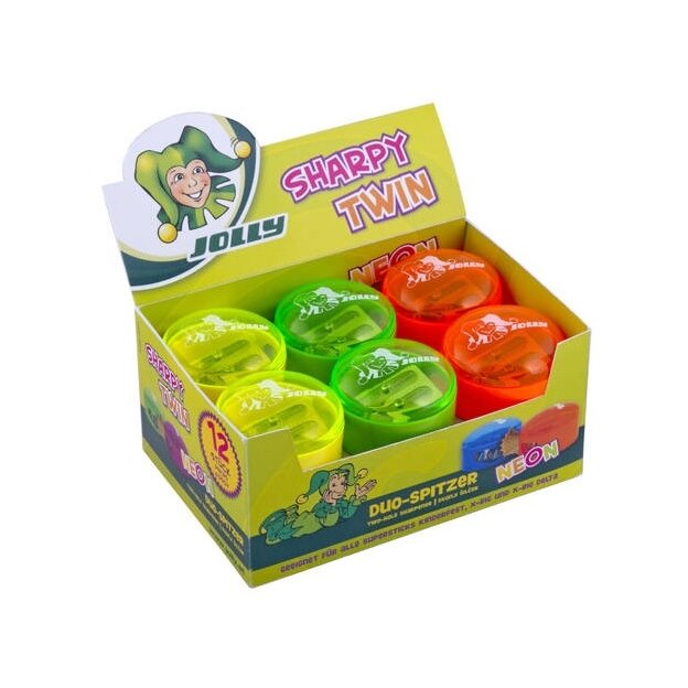Dvigubas drožtukas TWIN NEON, Jolly 5 Dvigubas drožtukas TWIN NEON, Jolly 5