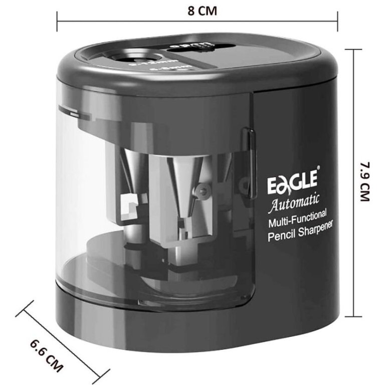 Elektrinis drožtukas EG-5161USB, Eagle, dvigubas, juodos sp. korpusas 3