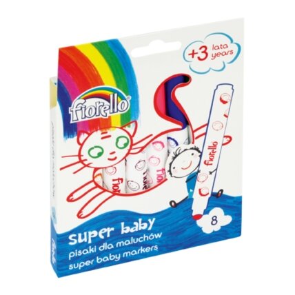 Flomasteriai SUPER BABY, Fiorello, 8 sp. Flomasteriai SUPER BABY, Fiorello, 8 sp.