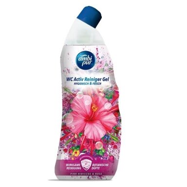 Gelinis WC valiklis AMBI PUR Pink Hibiscus & Rose, 750ml Gelinis WC valiklis AMBI PUR Pink Hibiscus & Rose, 750ml