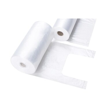 HDPE maišeliai su rankenėlėmis, 220x450mm, 9mkr, 500 vnt., rulonėlyje HDPE maišeliai su rankenėlėmis, 220x450mm, 9mkr, 500 vnt., rulonėlyje