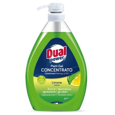 Indų ploviklis DUAL POWER Lemon, 1000ml