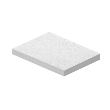 Įrišimo nugarėlės FOROFIS, A4, 230gsm, odos imitacija, 100 vnt., baltos sp.