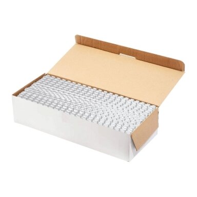 Įrišimo spiralės FOROFIS, 8mm, plastikinės, 100 vnt., baltos sp.