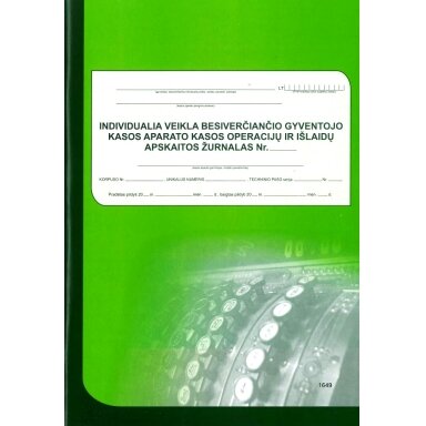 KA žurnalas individualia veikla besiverčiančiam gyventojui, vertikalus, A4, 3-jų dalių virš. KA žurnalas individualia veikla besiverčiančiam gyventojui, vertikalus, A4, 3-jų dalių virš.