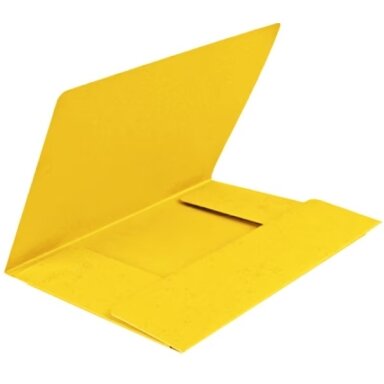 Kartoninis dėklas su guma FORPUS, A4, 400gsm, geltonos sp. Kartoninis dėklas su guma FORPUS, A4, 400gsm, geltonos sp.