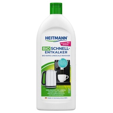 Kavos aparatų ir virdulių kalkių šalinimo priemonė HEITMANN Bio-Rapid, 250 ml