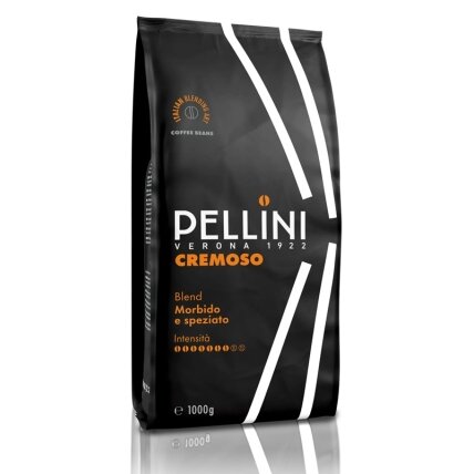 Kavos pupelės CREMOSO, Pellini, 1 kg