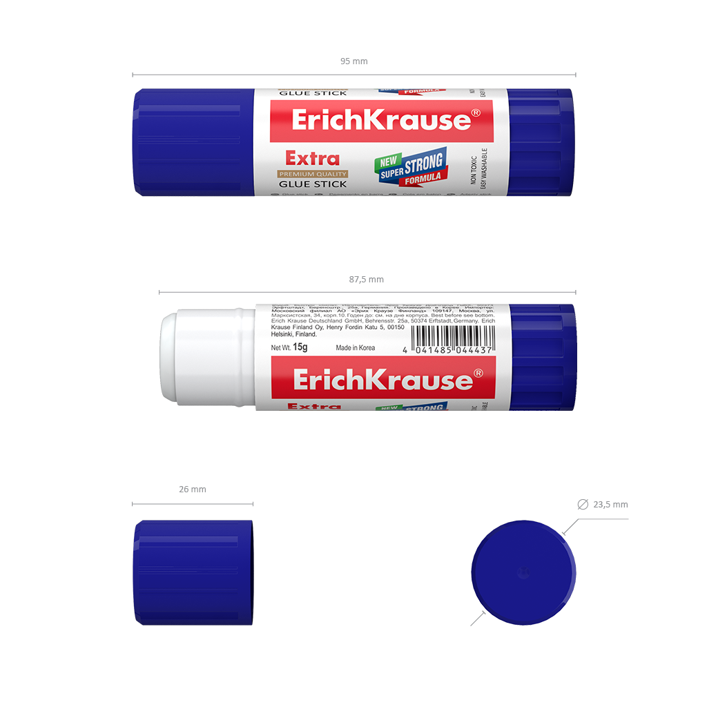 Klijų pieštukas EXTRA, ErichKrause, 15g 2 Klijų pieštukas EXTRA, ErichKrause, 15g 2