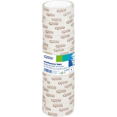 Lipni juostelė GRAND, 18mm x 10m, skaidri Lipni juostelė GRAND, 18mm x 10m, skaidri