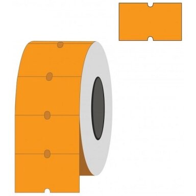 Lipnios etiketės į kainų ženklintuvus, 21,5x12mm, 1000 etik., oranžinės sp. Lipnios etiketės į kainų ženklintuvus, 21,5x12mm, 1000 etik., oranžinės sp.