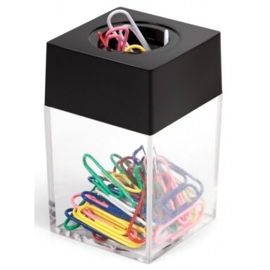 Magnetinė dėžutė sąvaržėlėms FORPUS, 70x43mm, su 30 sąvaržėlių Magnetinė dėžutė sąvaržėlėms FORPUS, 70x43mm, su 30 sąvaržėlių