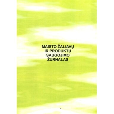 Maisto žaliavų ir produktų saugojimo žurnalas, A4, 24 lapai Maisto žaliavų ir produktų saugojimo žurnalas, A4, 24 lapai