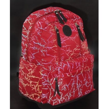 Mokyklinė kuprinė FASHION, Cabinet, su skyriumi 15" kompiuteriui, 380x280x150mm, raudonos sp. 4