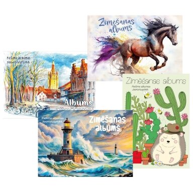 Piešimo albumas, A4, 30 lapų, 120 gsm Piešimo albumas, A4, 30 lapų, 120 gsm