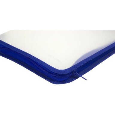 Plastikinis dėklas su užtrauktuku EconoMix, B5, 500 mkr, mėlynos sp. užtraukt.