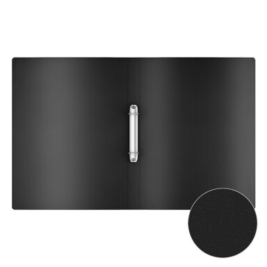 Plastikinis segtuvas MATT CLASSIC, ErichKrause, A4, 400mkr, 24mm, su 2-iem žiedais, juodos sp. Plastikinis segtuvas MATT CLASSIC, ErichKrause, A4, 400mkr, 24mm, su 2-iem žiedais, juodos sp.