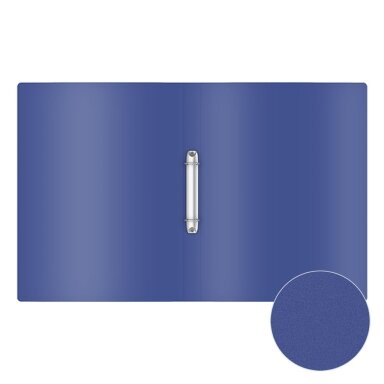 Plastikinis segtuvas MATT CLASSIC, ErichKrause, A4, 400mkr, 24mm, su 2-iem žiedais, mėlynos sp. Plastikinis segtuvas MATT CLASSIC, ErichKrause, A4, 400mkr, 24mm, su 2-iem žiedais, mėlynos sp.