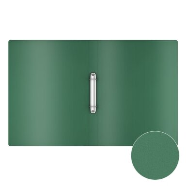 Plastikinis segtuvas MATT CLASSIC, ErichKrause, A4, 400mkr, 24mm, su 2-iem žiedais, žalios sp. Plastikinis segtuvas MATT CLASSIC, ErichKrause, A4, 400mkr, 24mm, su 2-iem žiedais, žalios sp.