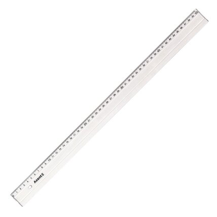 Plastikinė liniuotė AXENT, 50cm ilgio, skaidri, blisteryje Plastikinė liniuotė AXENT, 50cm ilgio, skaidri, blisteryje