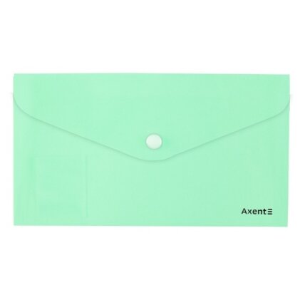 Plastikinis vokas su spaustuku PASTELINI, Axent, DL, 180mkr, permatomas, metų sp. Plastikinis vokas su spaustuku PASTELINI, Axent, DL, 180mkr, permatomas, metų sp.