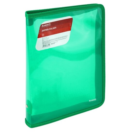Plastikinis dėklas su užtrauktuku AXENT, B5, 550mkr, žalios sp. Plastikinis dėklas su užtrauktuku AXENT, B5, 550mkr, žalios sp.