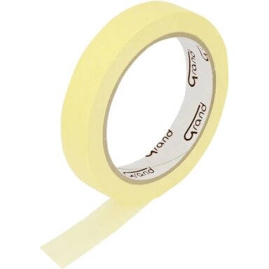 Popierinė lipni juosta, Grand, 19mm x 40m, geltonos sp. Popierinė lipni juosta, Grand, 19mm x 40m, geltonos sp.
