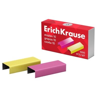 Sąsagėlės ErichKrause, Nr. 10, 1000 vnt., spalvotos Sąsagėlės ErichKrause, Nr. 10, 1000 vnt., spalvotos