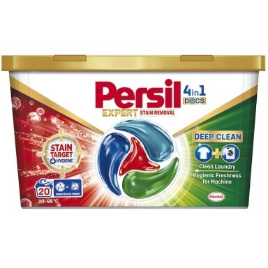 Skalbimo kapsulės PERSIL Expert Stain Removal, 20 vnt.