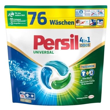 Skalbimo kapsulės PERSIL Universal 4 in 1, 76 vnt.